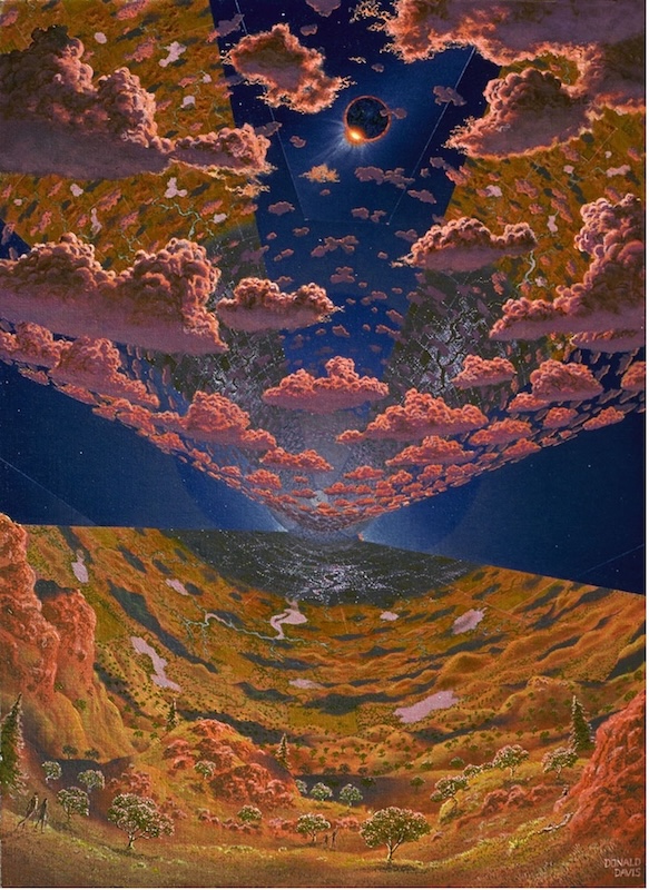 Artist’s impression of what the inside of such a cylinder might look like courtesy NASA and Don Davis.