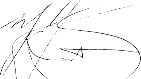 Gardner Dozios' signature