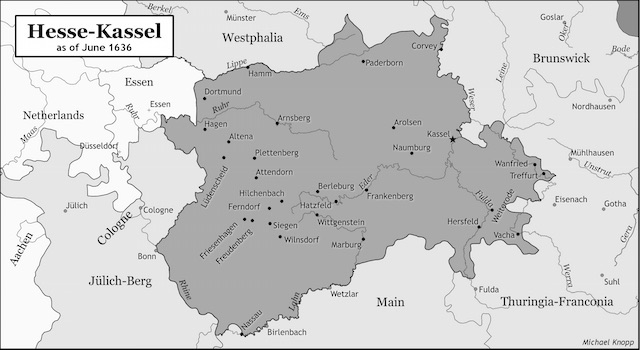Hesse-Kassel map